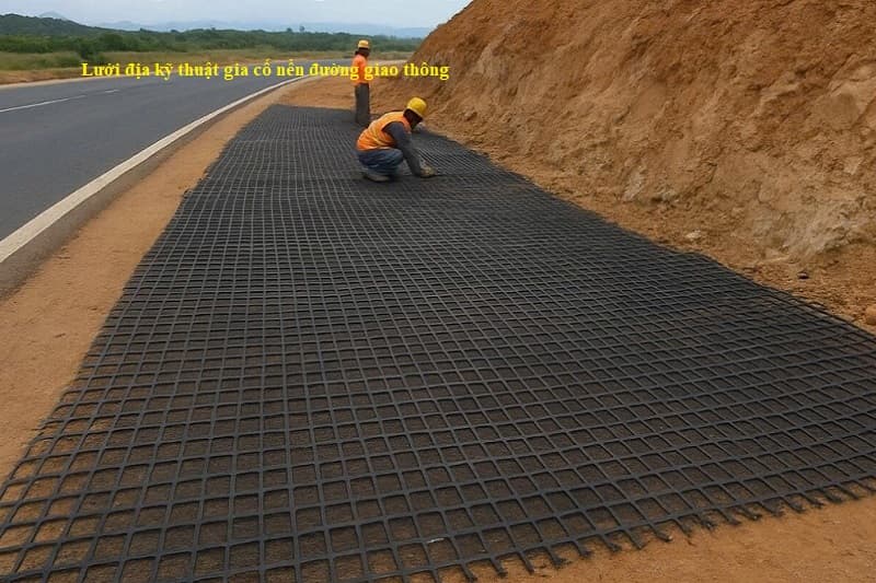 Ứng dụng lưới địa kỹ thuật gia cố nền đường giao thông tại Việt Nam