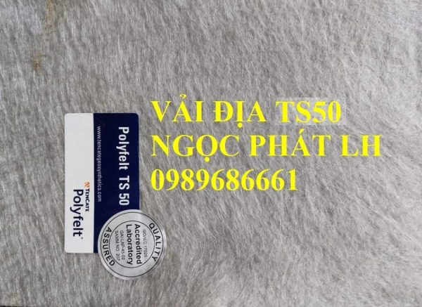 Vải địa kỹ thuật TS50 lực kéo đứt 15kN/m Ngọc Phát cung cấp