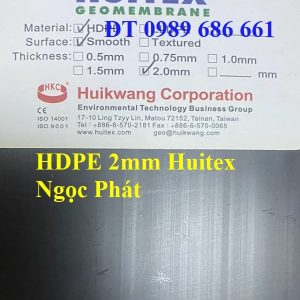 Màng chống thấm HDPE Huitex 2mm giá rẻ nhất Hà Nội