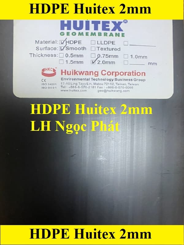 Màng chống thấm HDPE Huitex 2mm nhập khẩu Đài Loan Trung Quốc giá rẻ nhất