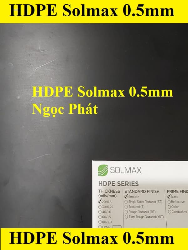 Màng chống thấm HDPE Solmax 0.5mm giá rẻ nhất