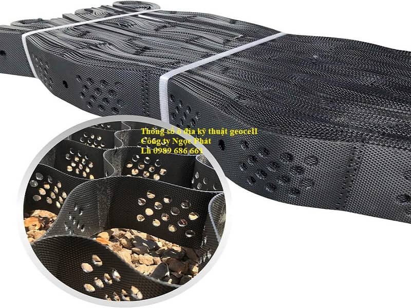 Thông số kỹ thuật Geocell kích thước và khả năng chịu lực tiêu chuẩn