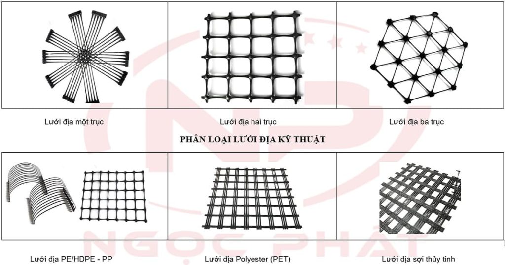 Phân loại lưới địa kỹ thuật theo phương chịu lực vật liệu chế tạo phương pháp sản xuất và ứng dụng thực tế
