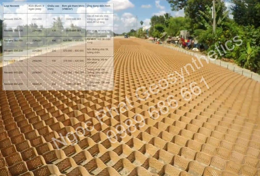 Báo giá tấm neoweb cao cấp chính hãng giá tốt mới nhất
