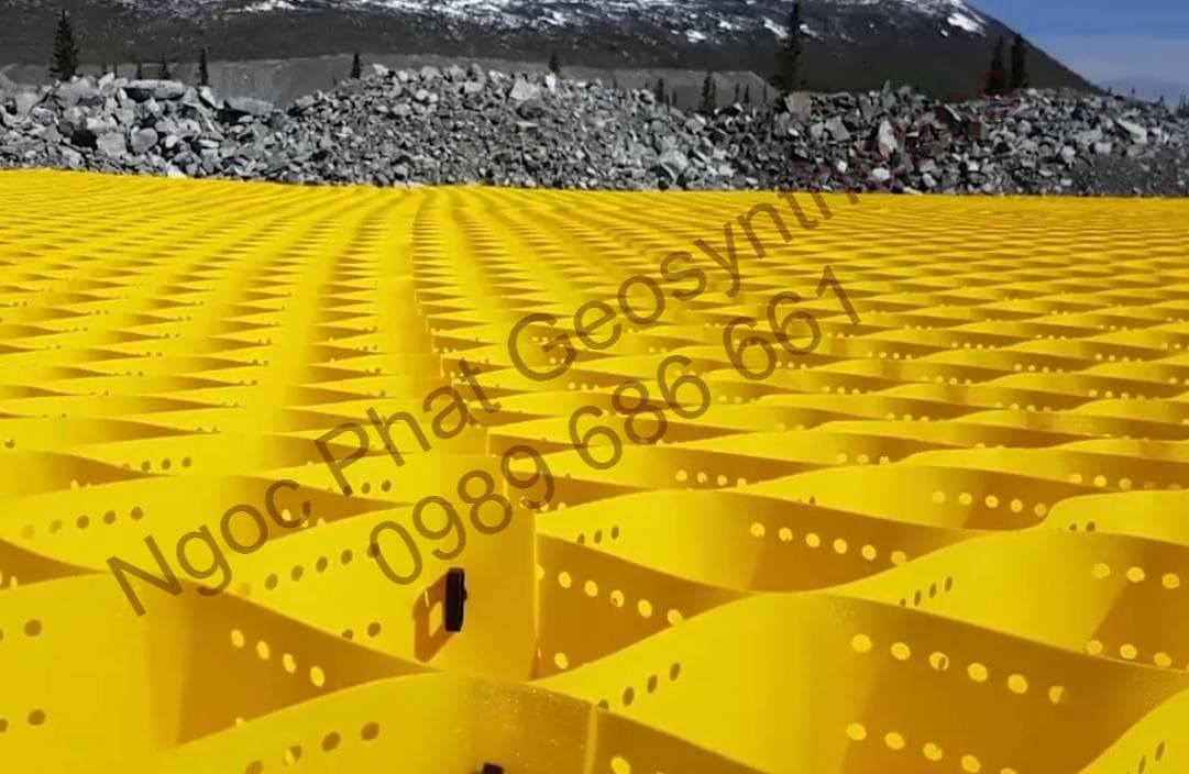 Neoweb chế tạo từ vật liệu nano composite polymeric alloy khác so với geocell hdpe