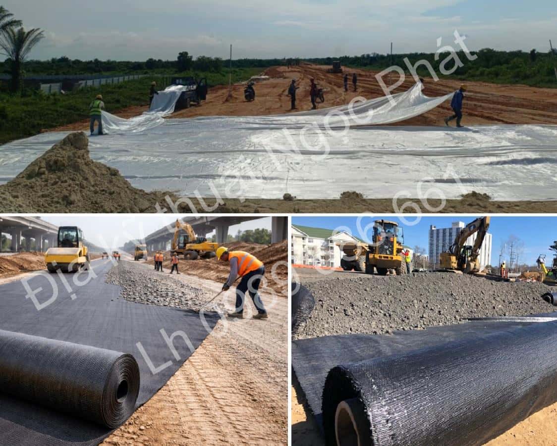 Vải địa kỹ thuật dệt sử dụng cho nền đường