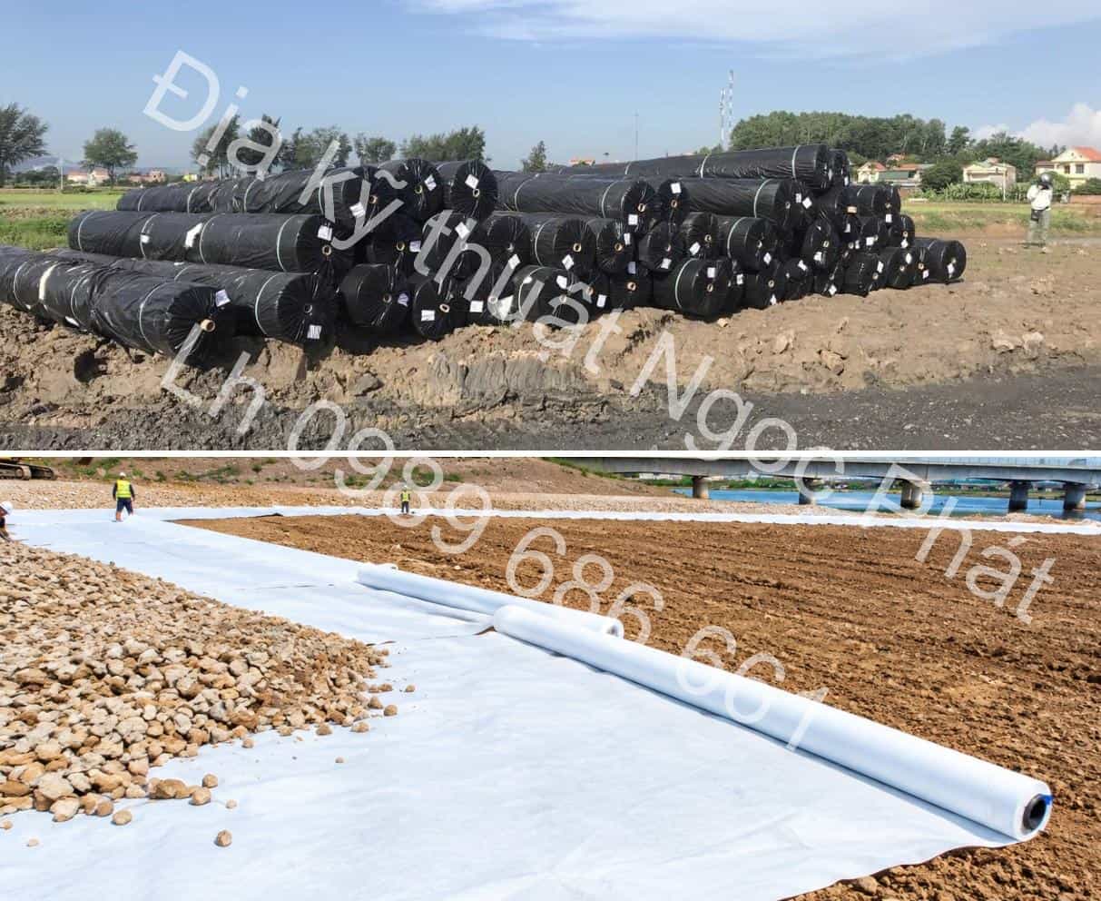 Vải địa kỹ thuật không dệt thi công nền đường